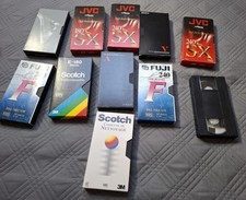 Lot de 20 K7 Cassettes VHS 120 180 240 Vierges