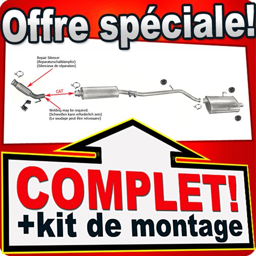 échappement pour peugeot 406 - Échappement,