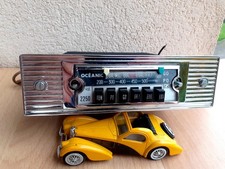 Autoradio OCEANIC 2250 façade chromée années 1950 - 1960, PO GO, Vintage