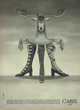 publicité Advertising  0123 1970    chaussures escarpins Carel Langlais