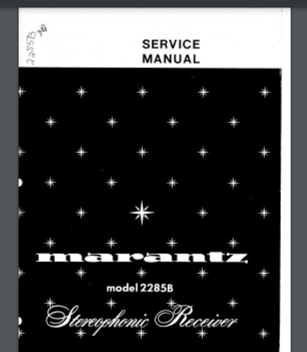 Marantz 2285b service manual - service,