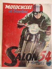 Revue Motocycles et Scooter SALON 1954 anciennes Moto