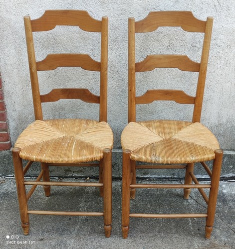 Paire chaises paillées - paire,