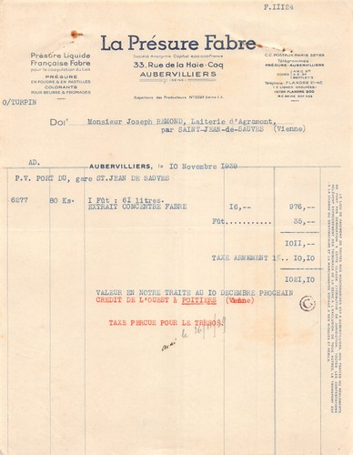 1939 presure fabre - la, a