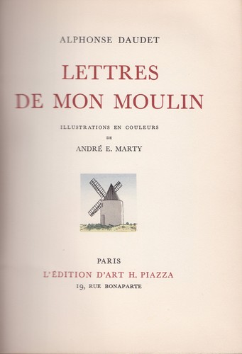 Daudet lettres mon moulin - daudet, de