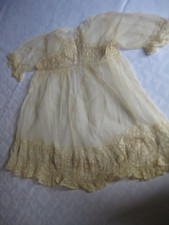 Robe enfant 1900 voile de dentelle guipure
