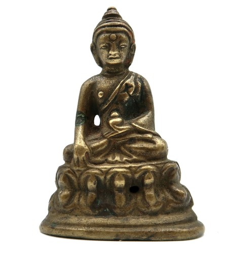 Ancien bouddha sur trône - ancien,