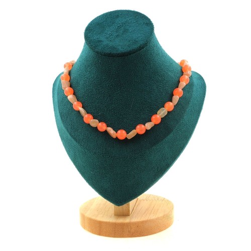 Collier perles pierre - collier,
