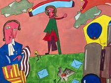 Beau Dessin  Peinture Cubiste