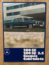 Catalogue MERCEDES-BENZ 280SE/280SE 3.5 Coupe Et Cabriolet