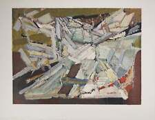Nicolas de STAEL : Composition abstraite, Lithographie signée