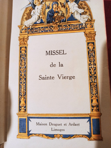 Missel sainte vierge - la,