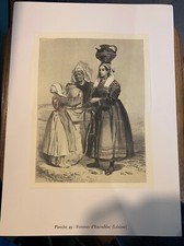 GRAVURE COSTUME BRETON.FEMMES