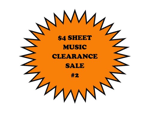 Sheet music sale pull - $4,