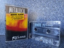 METALLICA NETHERLAND CASSETTE TAPE ALBUM RELOAD + HYPE FRENCH PROMO STICKER