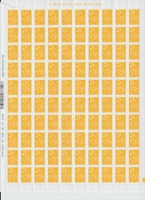 M. de LAMOUCHE 3731A** - Feuille de 100 timbres datée 08/01/2007 sur TD205 (!)