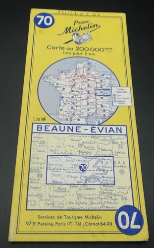 Ancienne carte routière - ancienne,