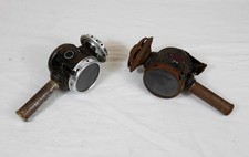 2 anciennes lampe a bougie velo ancien SAGE  bike vintage light