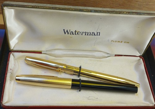 Ancienne parure plume waterman - ancienne,