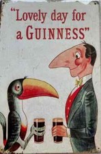 Guinness Joli Jour pour Un Érodé Métal Signe 305mm x 225mm ( Rv) Réduit