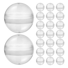  60 Pcs Gélules Vides Boules En Plastique Remplies Capsules Rondes