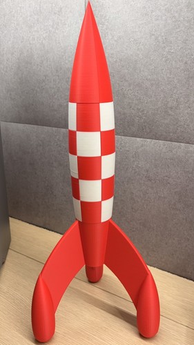 Fusée décorative tintin 50cm - tintin,