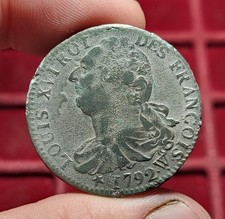 #109-5 ~ Louis XVI - 2 Sols 1792 W - ARRAS ( 3 points autour du W) - Qualité !