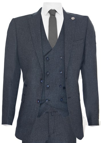 Hommes bleu laine - 3, pièce