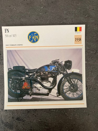 Carte fiche moto - fiche,