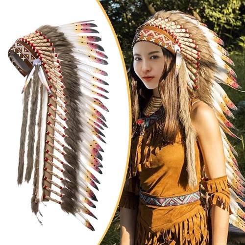 Coiffe indienne bandeau - coiffe, indienne,