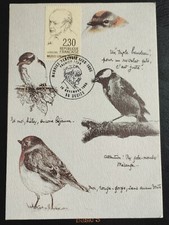 CARTE PREMIER JOUR 1990 MAURICE GENEVOIX TIMBRE N° 2671 