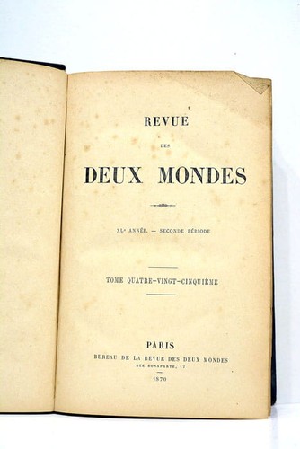 Revue des deux mondes - , paris