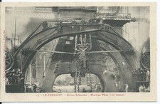 CPA-71-  Le Creusot-Usine Schneider - Marteau pilon ( 100 tonnes )