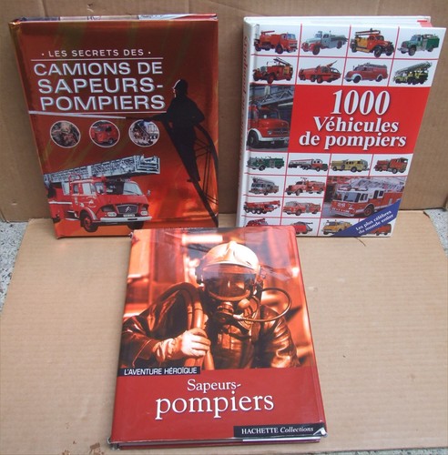 Pompiers lot 3 livres - pompiers,