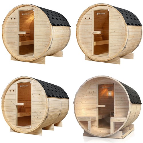 Outdoor bois fasssauna - outdoor,