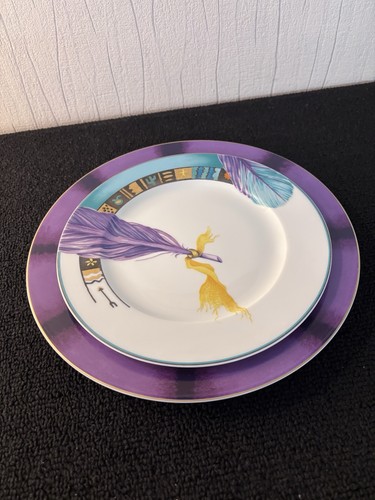 Lot assiettes plume cheyenne - assiettes,