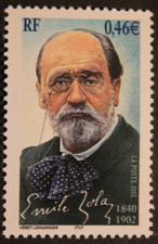 Timbre - FRANCE - Emile ZOLA -