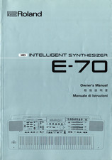 ROLAND E-70 Instruction and
