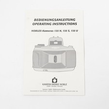 Noblex Panoramic camera 135N 135S 135U Manual Book DE EGN version