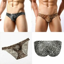 Hommes Imprimé Léopard Slip