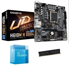 Kit Upgrade évolution PC - Carte mère Gigabyte + Intel G6900 + Ram 4 gigas