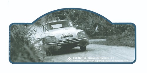 Plaque rallye citroën ds - rallye,