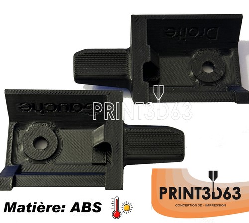 Paire embout axe support plage - support,