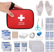Mini Trousse Premier Secours 90 Pièces, Petite Trousse À Pharmacie, Kit Premier 