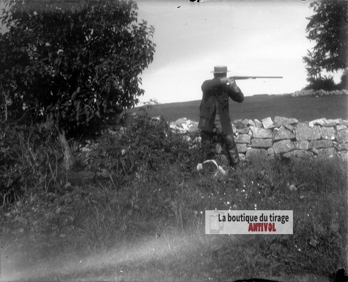 Chasseur fusil chien - chasseur,