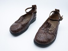 BÄR Mocassins Femme Chaussure Ballerine Cuir Braun Taille 38,5 Eu Art 21840-50