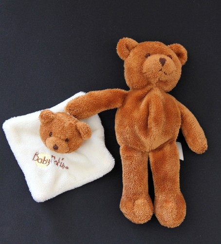 Doudou ours marron mouchoir - doudou,