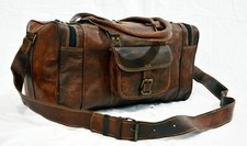 Sac de voyage sport gym neuf pour homme en cuir véritable vintage fait main