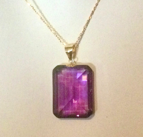Pendentif améthyste bélière - pendentif, améthyste-bélière