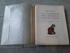 la comédie des animaux q'on dit sauvages André Demaison illustrations Paul Jouve